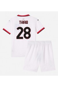 AC Milan Malick Thiaw #28 Babytruitje Uit tenue Kind 2024-25 Korte Mouw (+ Korte broeken)